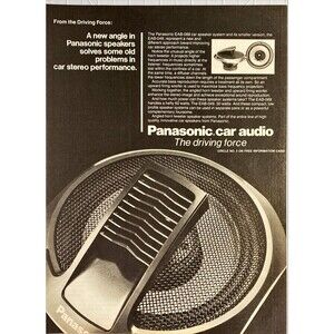 Panasonic EAB-069 Car Speaker System "The Driving Force" Vintage Print Ad 1983